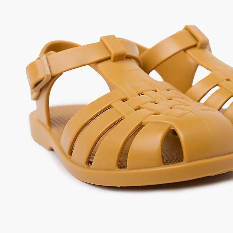 New Children'S Sandals With Buckle Clasp In Dusty Colors Girls Jelly Sandals And Beachwear
