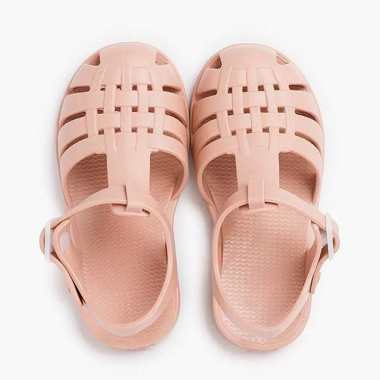 New Children'S Sandals With Buckle Clasp In Dusty Colors Girls Jelly Sandals And Beachwear