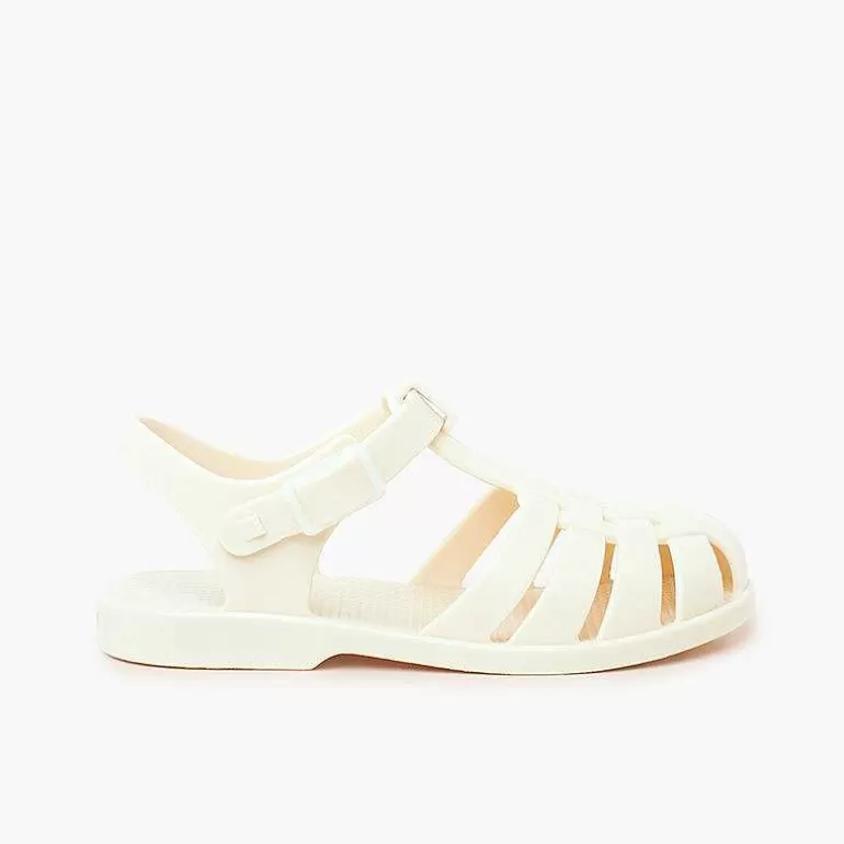 New Children'S Sandals With Buckle Clasp In Dusty Colors Girls Jelly Sandals And Beachwear