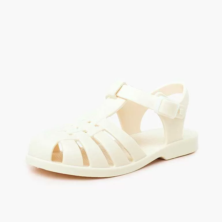 New Children'S Sandals With Buckle Clasp In Dusty Colors Girls Jelly Sandals And Beachwear
