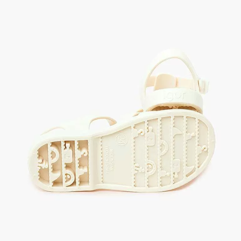 New Children'S Sandals With Buckle Clasp In Dusty Colors Girls Jelly Sandals And Beachwear