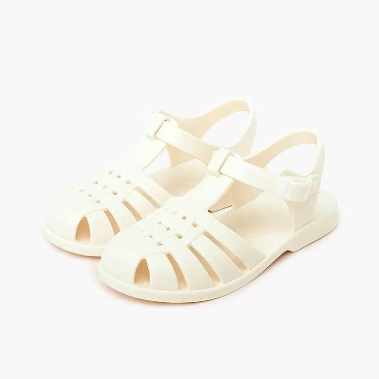 New Children'S Sandals With Buckle Clasp In Dusty Colors Girls Jelly Sandals And Beachwear
