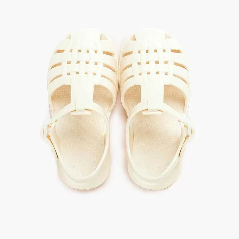 New Children'S Sandals With Buckle Clasp In Dusty Colors Girls Jelly Sandals And Beachwear