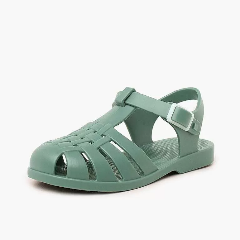 New Children'S Sandals With Buckle Clasp In Dusty Colors Girls Jelly Sandals And Beachwear