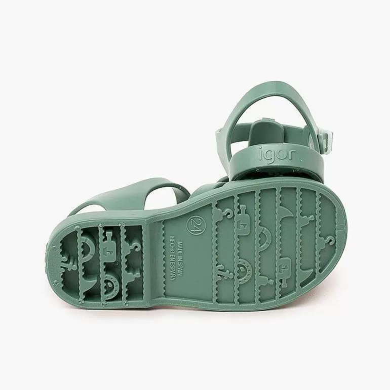 New Children'S Sandals With Buckle Clasp In Dusty Colors Girls Jelly Sandals And Beachwear