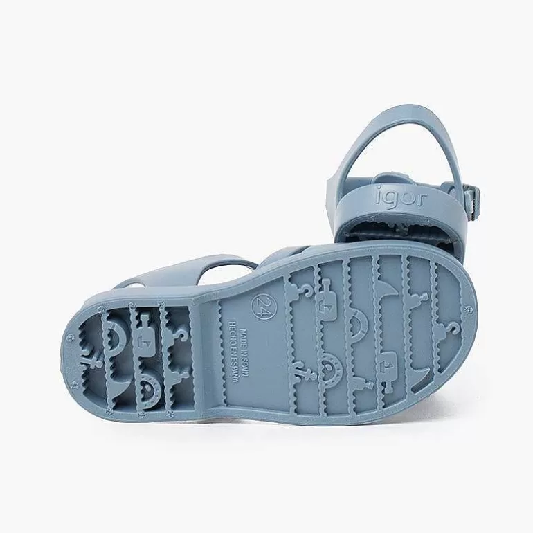 New Children'S Sandals With Buckle Clasp In Dusty Colors Girls Jelly Sandals And Beachwear
