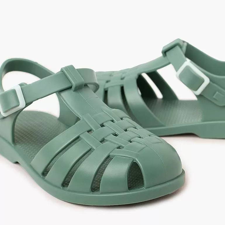 New Children'S Sandals With Buckle Clasp In Dusty Colors Girls Jelly Sandals And Beachwear