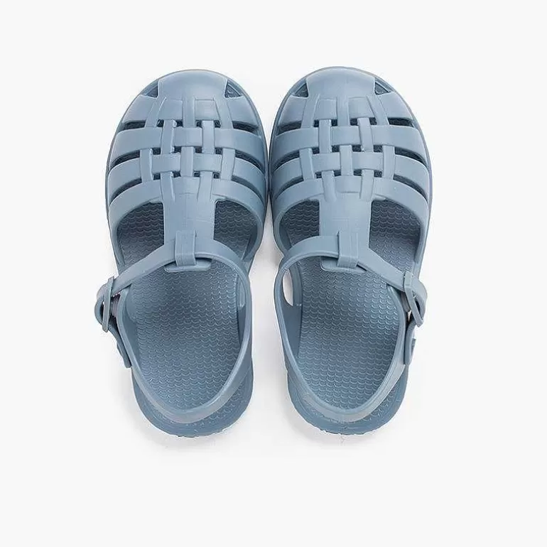 New Children'S Sandals With Buckle Clasp In Dusty Colors Girls Jelly Sandals And Beachwear