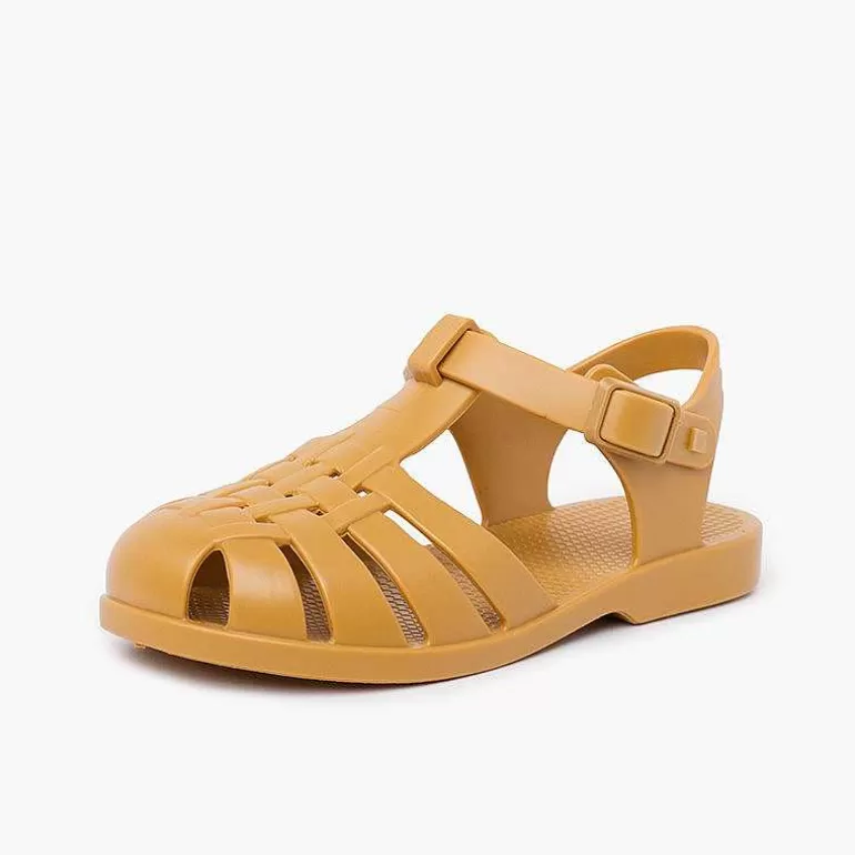 New Children'S Sandals With Buckle Clasp In Dusty Colors Girls Jelly Sandals And Beachwear