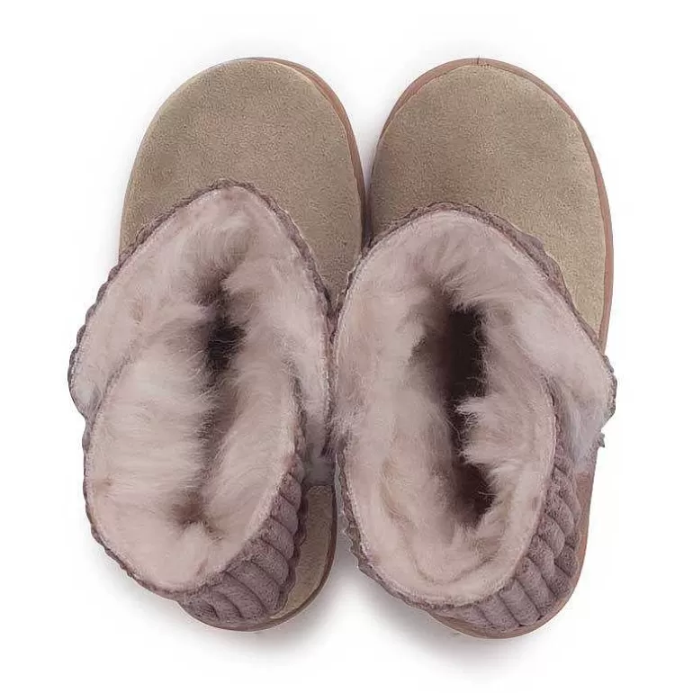 Flash Sale Corduroy And Suede Boots With Sheepskin Lining Girls Boots
