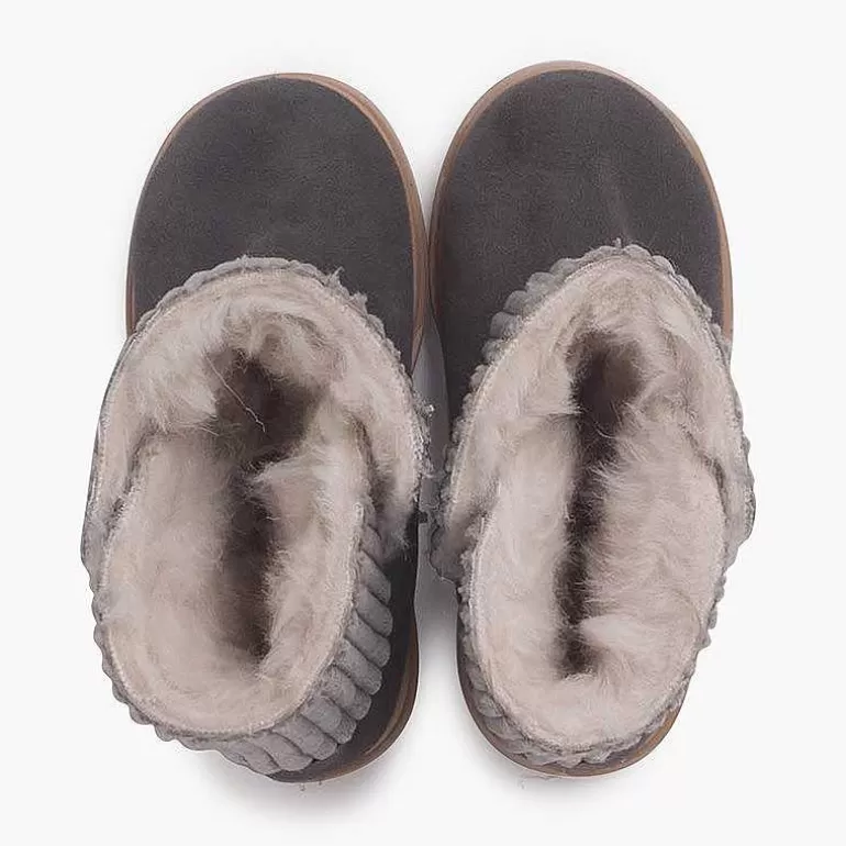Flash Sale Corduroy And Suede Boots With Sheepskin Lining Girls Boots