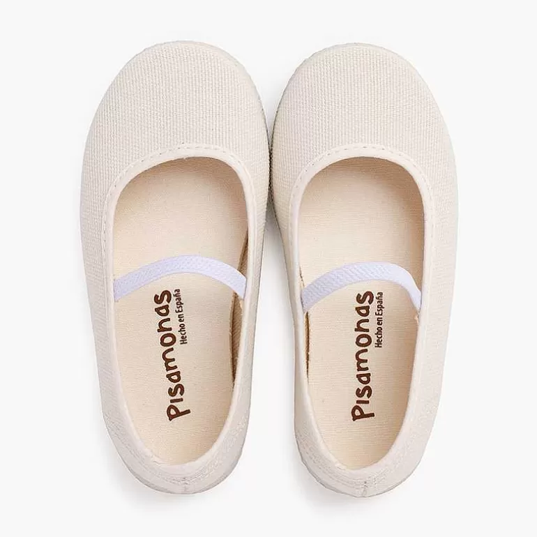 Best Sale Eco Canvas Ballet Pumps With Elastic Strap And Trainers Outsole Girls Ballet Pumps And Flats