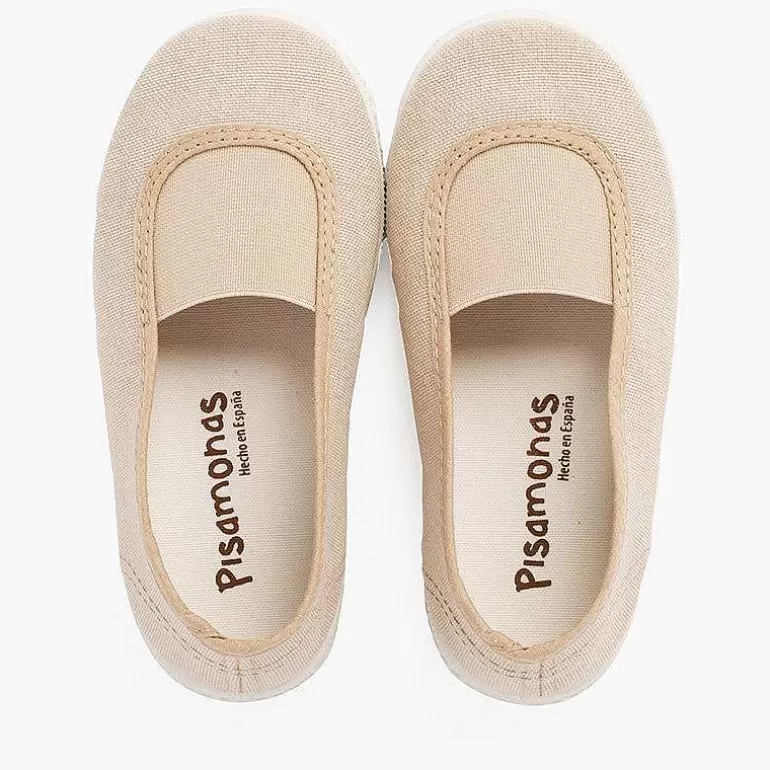 Best Sale Elastic Eco Canvas Flats And Sneaker-Type Sole Girls Ballet Pumps And Flats