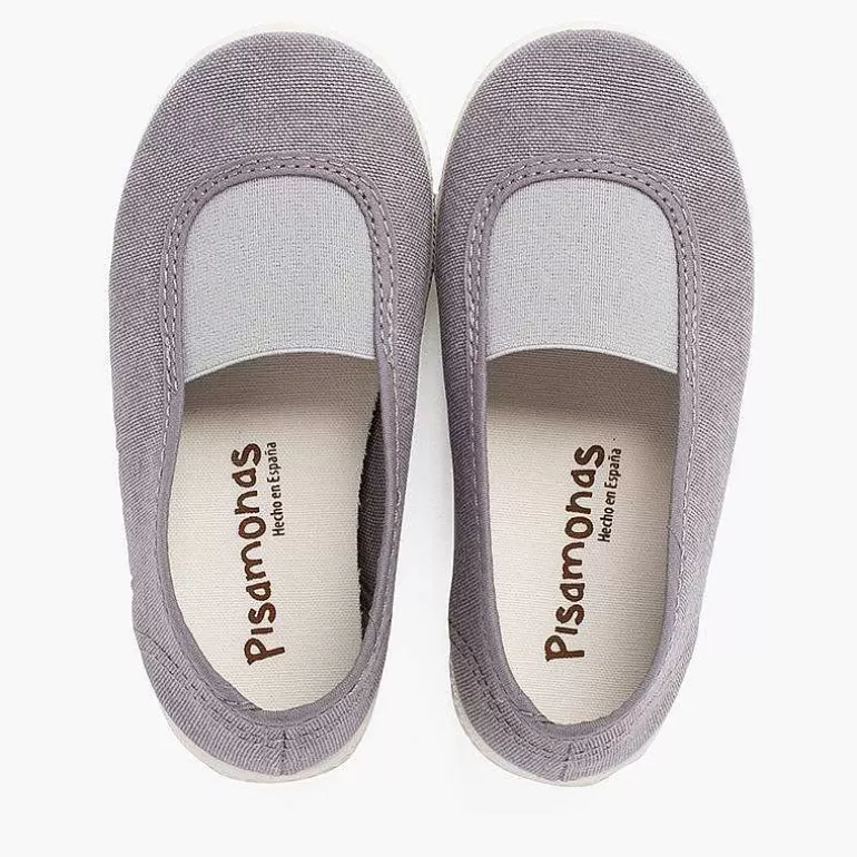 Best Sale Elastic Eco Canvas Flats And Sneaker-Type Sole Girls Ballet Pumps And Flats