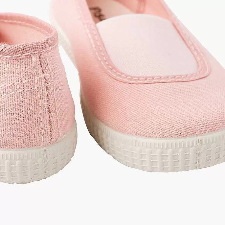 Best Sale Elastic Eco Canvas Flats And Sneaker-Type Sole Girls Ballet Pumps And Flats
