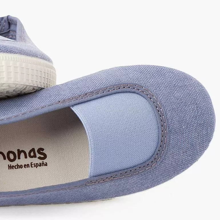 Best Sale Elastic Eco Canvas Flats And Sneaker-Type Sole Girls Ballet Pumps And Flats