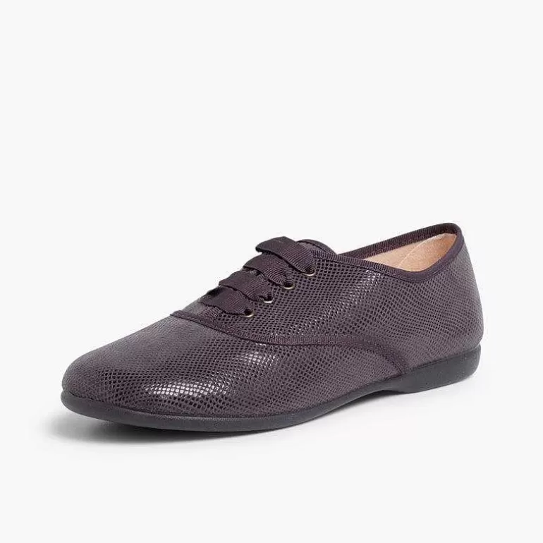 Hot Girl´S And Women´S Snakeskin-Type Bluchers Women Brogues And Bluchers
