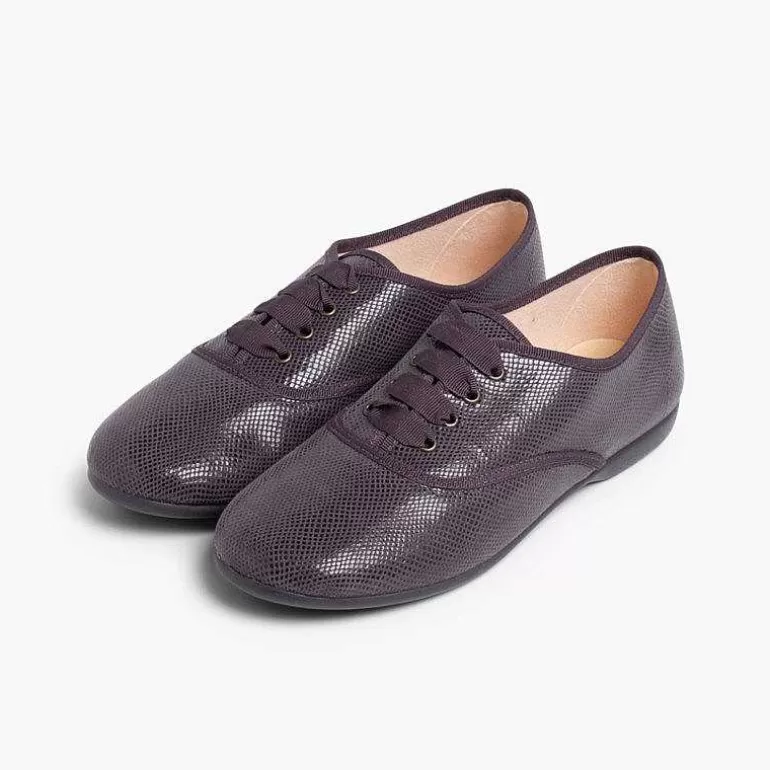 Hot Girl´S And Women´S Snakeskin-Type Bluchers Women Brogues And Bluchers