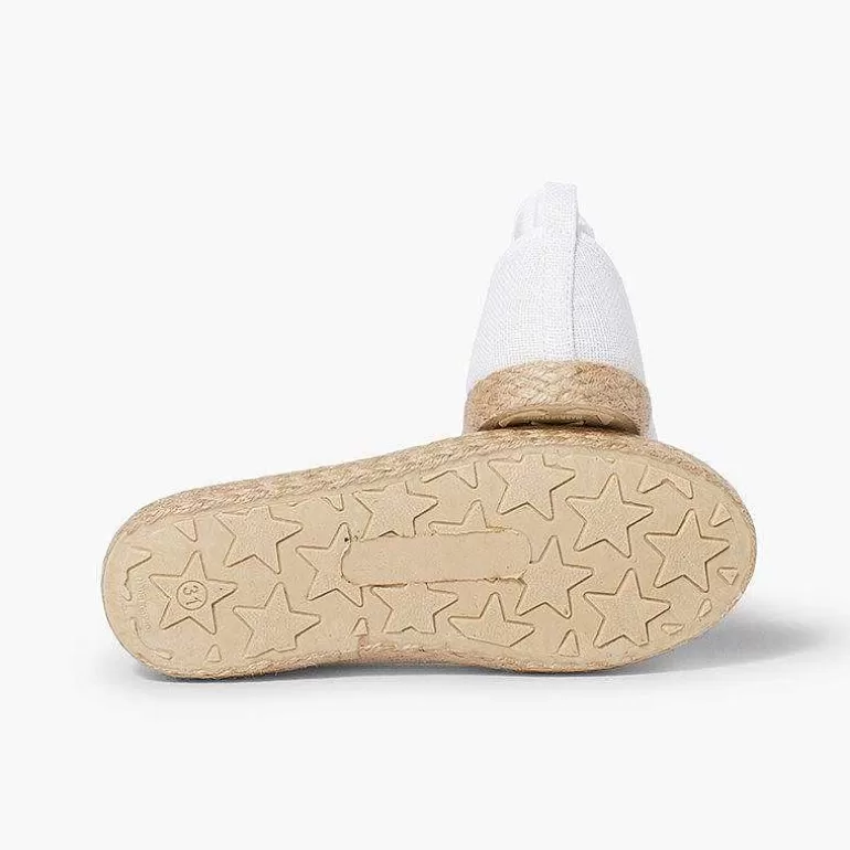 Discount Girls´ Linen Ballet Pumps With Lace Ribbon And Jute Sole Women Ballet Pumps And Flats