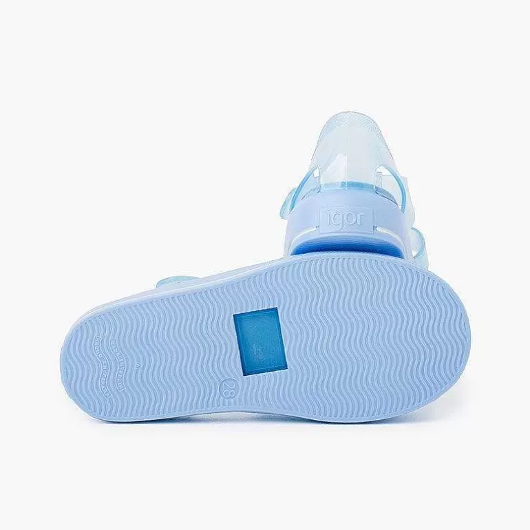 Store Jelly Shoes With Loop Fasteners Colored Sole Girls Jelly Sandals And Beachwear