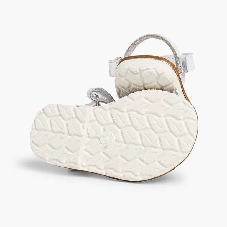 Cheap Kids Two-Tone Avarca Menorcan Sandals With Loop Fasteners - Special Edition White Sole Girls Avarcas Menorcan Sandals