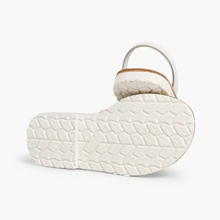 Hot Kids Two-Tone Nappa Menorcan Sandals - Special Edition White Sole Women Avarcas Menorcan Sandals