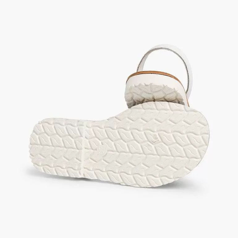 Hot Kids Two-Tone Nappa Menorcan Sandals - Special Edition White Sole Women Avarcas Menorcan Sandals
