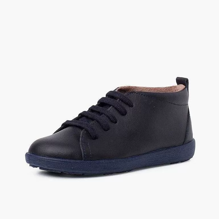 Discount Leather Shoes Type Ankle Boots Lace-Up Girls Boots