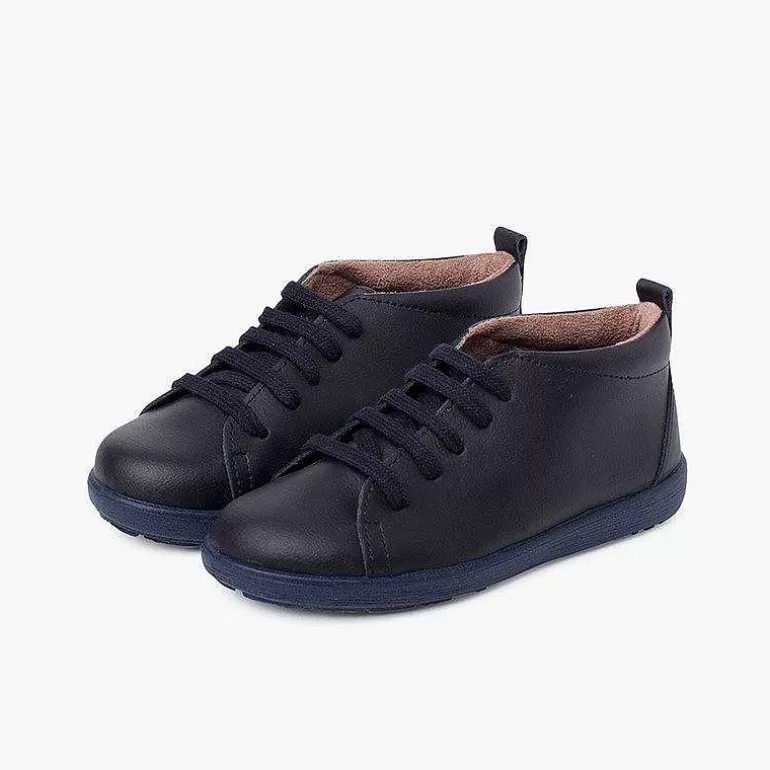 Discount Leather Shoes Type Ankle Boots Lace-Up Girls Boots
