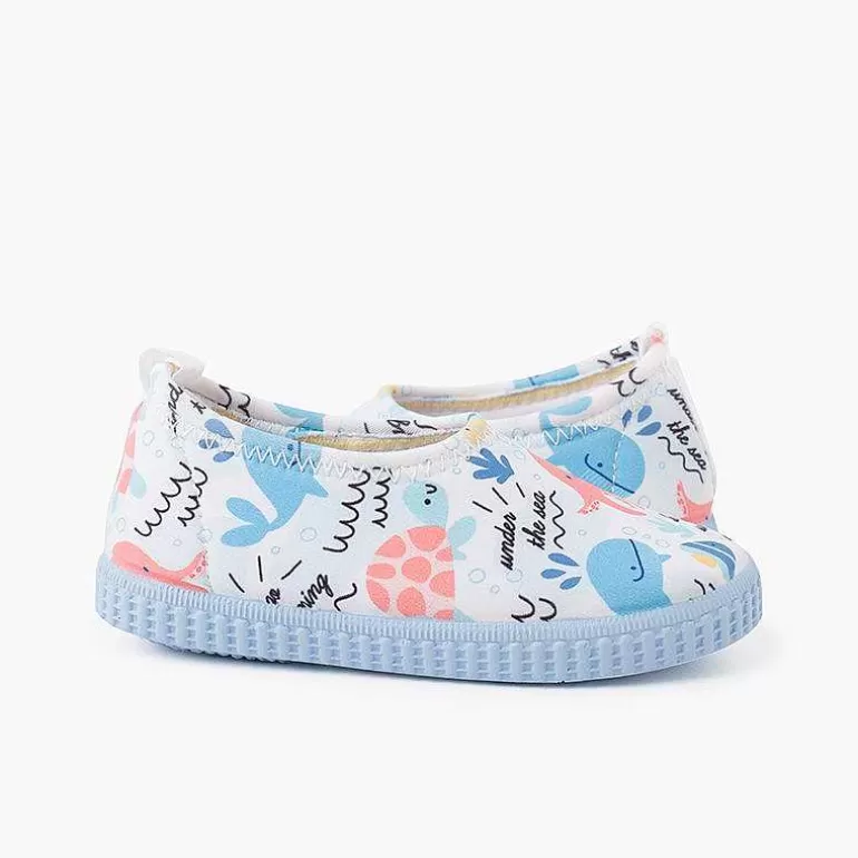 Clearance Neoprene Type Closed Trainers With Drawings Girls Jelly Sandals And Beachwear
