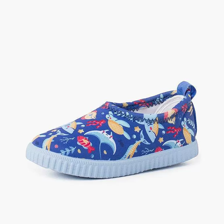 Clearance Neoprene Type Closed Trainers With Drawings Girls Jelly Sandals And Beachwear