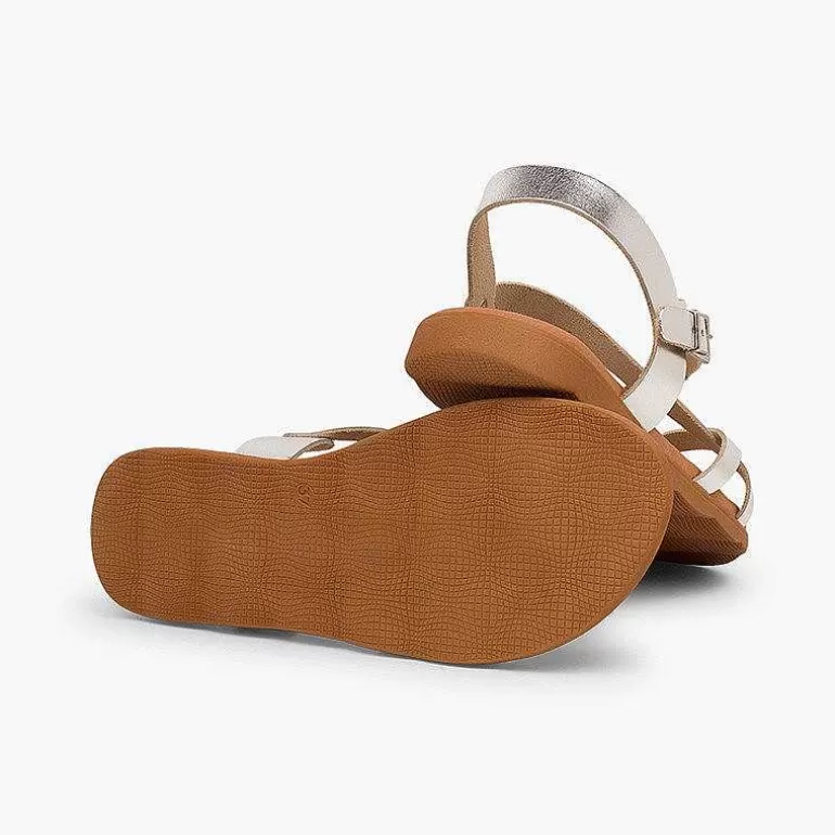 Discount Roman Sandals With Metallic Straps For Women And Girls Girls Sandals