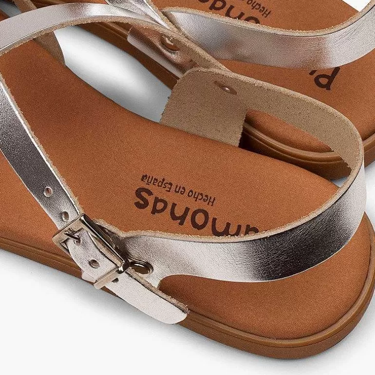Discount Roman Sandals With Metallic Straps For Women And Girls Girls Sandals