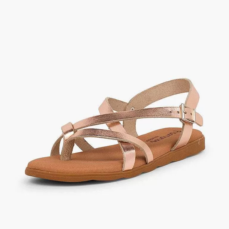 Discount Roman Sandals With Metallic Straps For Women And Girls Girls Sandals