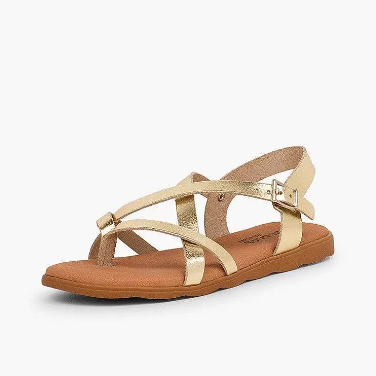 Discount Roman Sandals With Metallic Straps For Women And Girls Girls Sandals