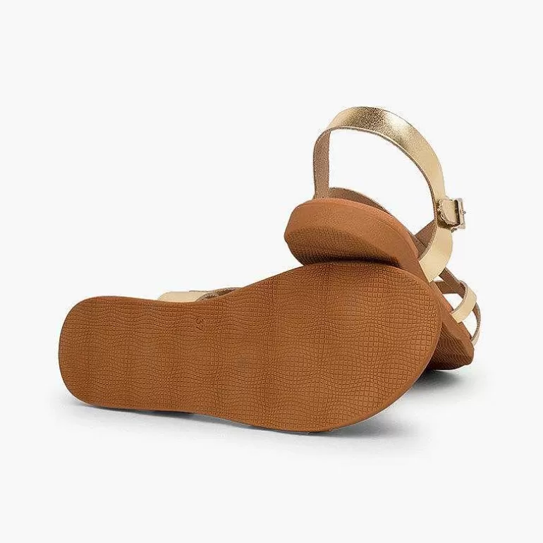 Discount Roman Sandals With Metallic Straps For Women And Girls Girls Sandals