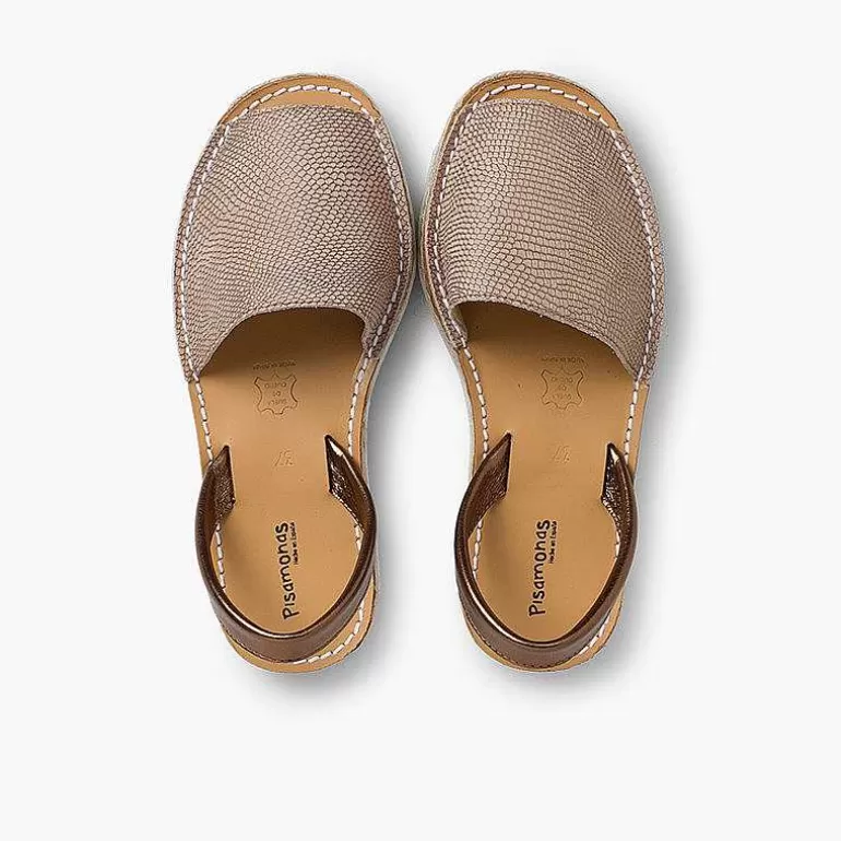 Best Sale Snake Print Menorcan Sandals For Women And Girls Women Avarcas Menorcan Sandals