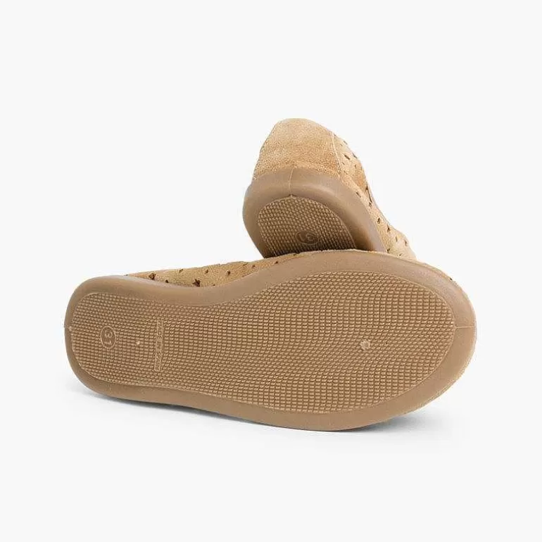 Cheap Suede Ballet Pumps With Elastic And Star Punch Hole Detail Women Ballet Pumps And Flats