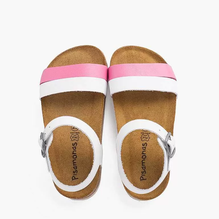 Shop Two-Color Strappy Sandal With Ergonomic Bio Sole Girls Sandals