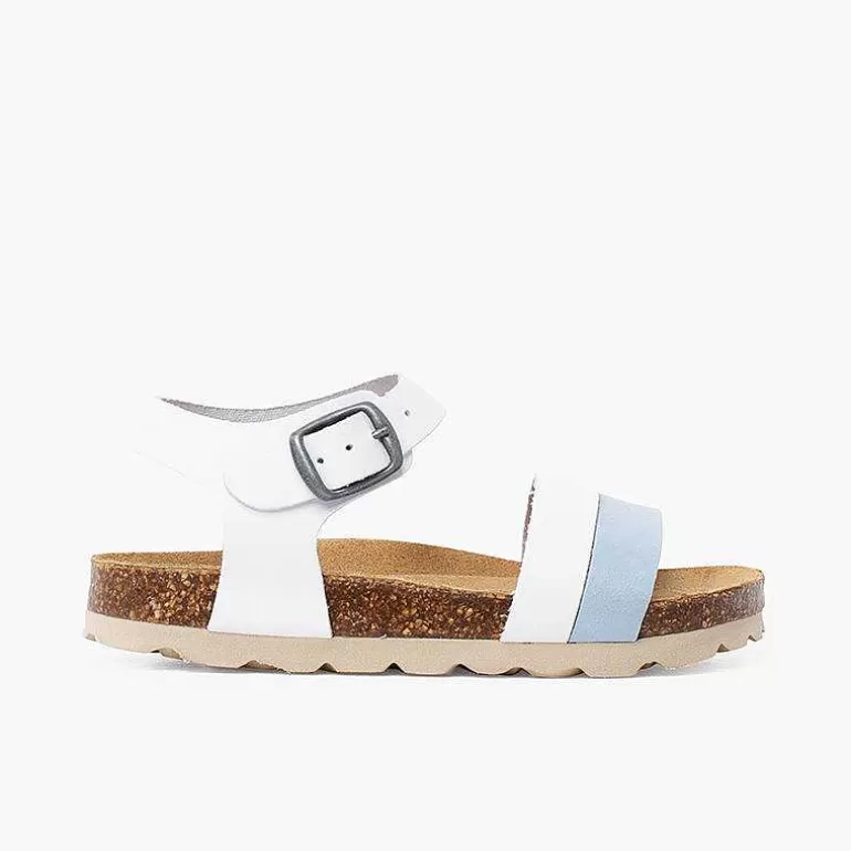 Shop Two-Color Strappy Sandal With Ergonomic Bio Sole Girls Sandals