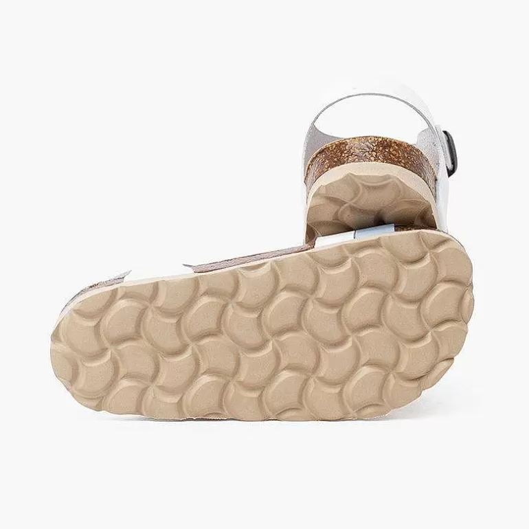 Shop Two-Color Strappy Sandal With Ergonomic Bio Sole Girls Sandals