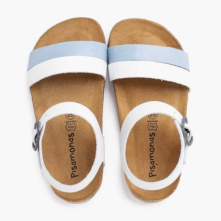 Shop Two-Color Strappy Sandal With Ergonomic Bio Sole Girls Sandals