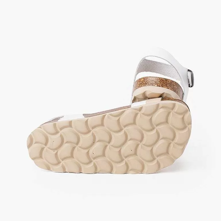 Shop Two-Color Strappy Sandal With Ergonomic Bio Sole Girls Sandals