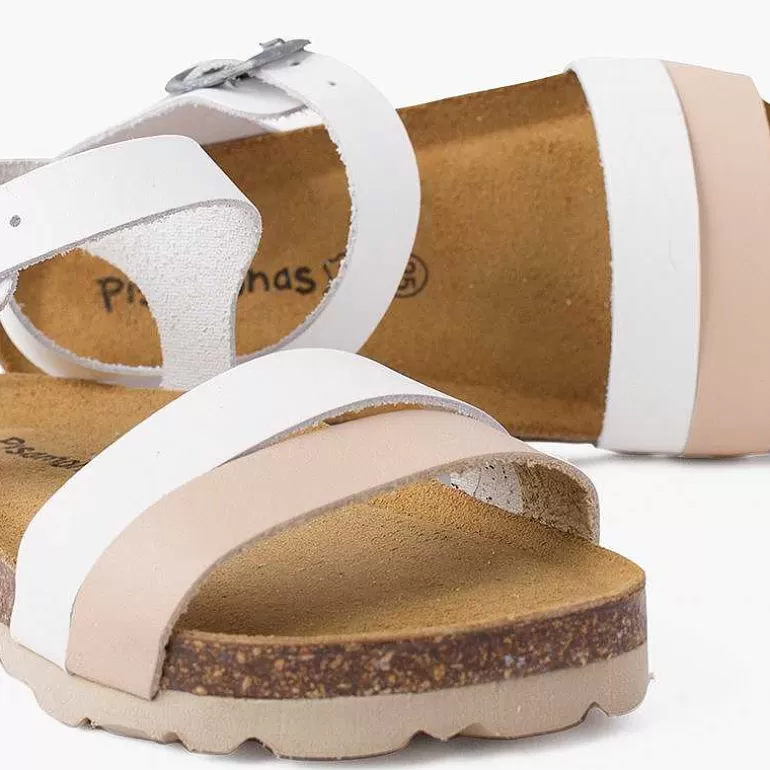 Shop Two-Color Strappy Sandal With Ergonomic Bio Sole Girls Sandals