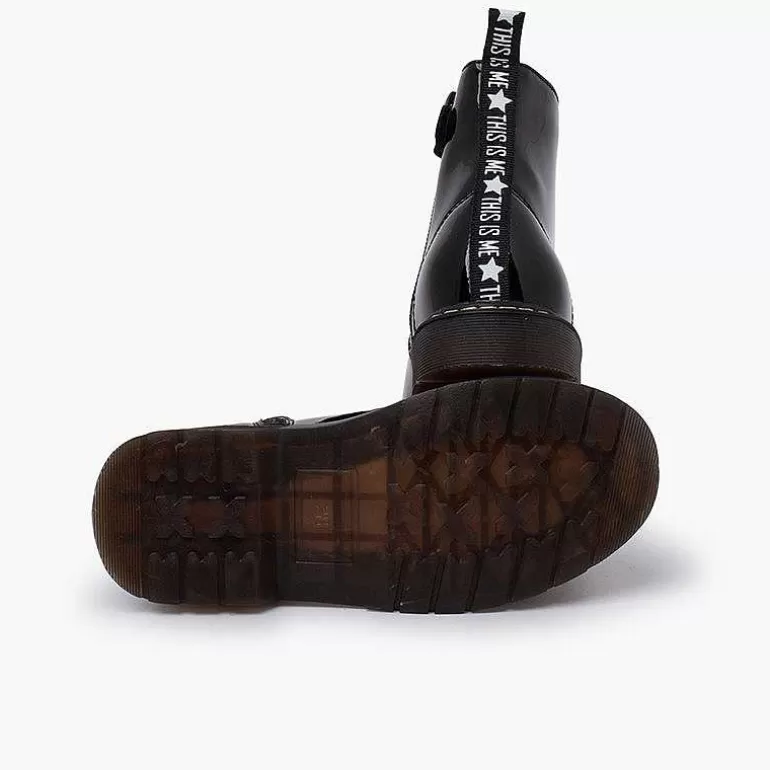 Hot Velvet Laced Boots Type Patent Leather Garvalin Girls Boots