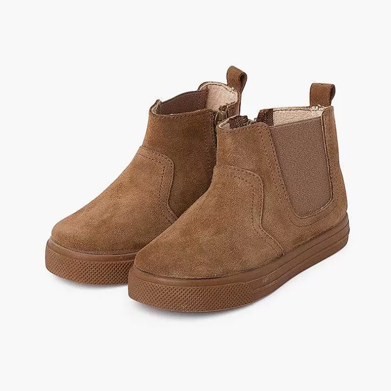Sale Wide Sole Boots With Zip And Elastic For Kids Girls Boots