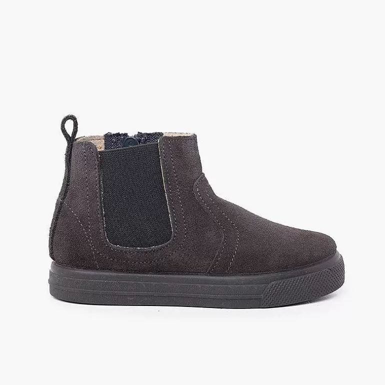 Sale Wide Sole Boots With Zip And Elastic For Kids Girls Boots