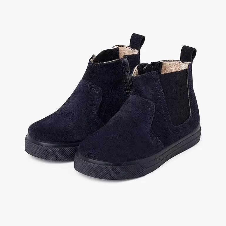 Sale Wide Sole Boots With Zip And Elastic For Kids Girls Boots