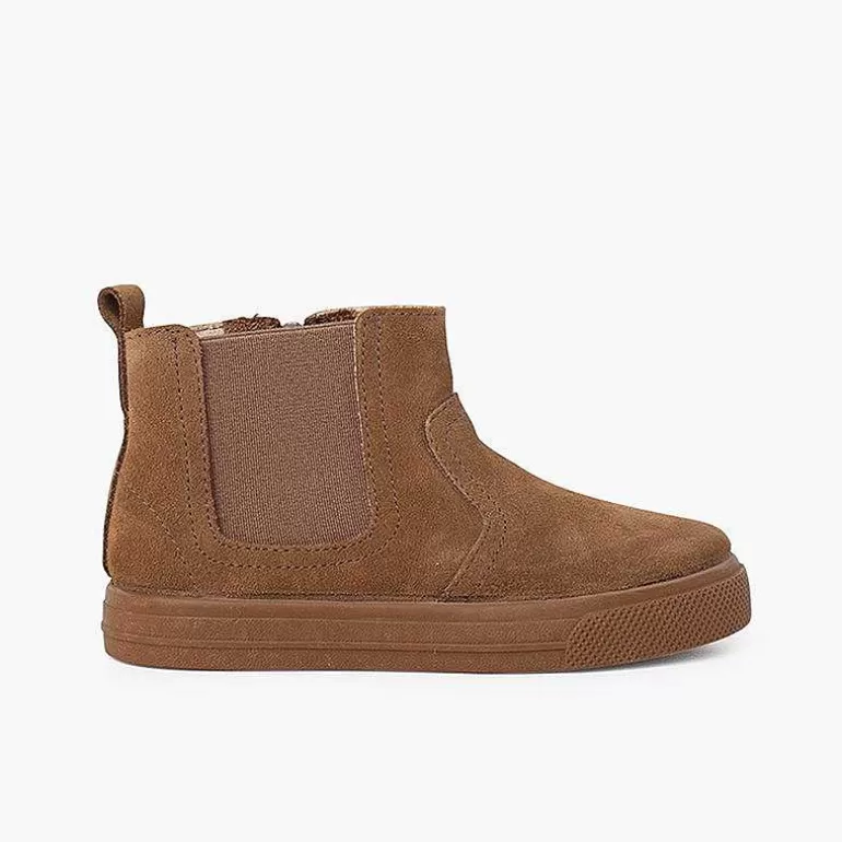 Sale Wide Sole Boots With Zip And Elastic For Kids Girls Boots